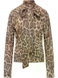 Stella McCartney leopard-print Blouse | Brown | FARFETCH at Farfetch